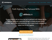 Tablet Screenshot of faithhighway.com